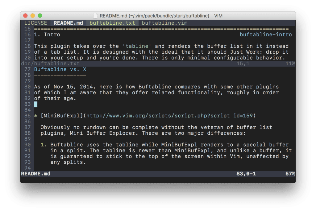 Buftabline